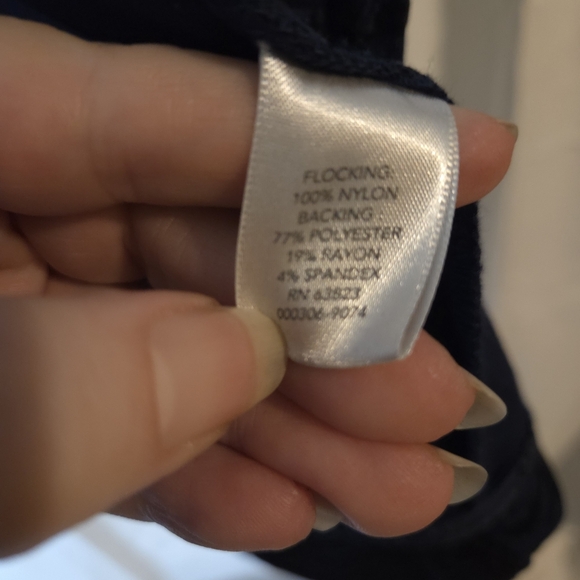 Christopher & Banks Black/Blue Floral Burnout Velvet Blazer/Jacket Size L - Picture 7 of 10